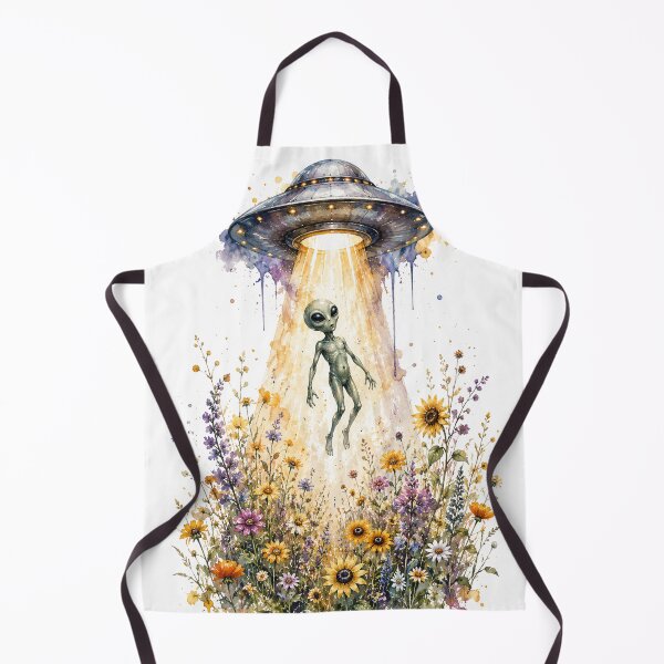 Item preview, alien being abducted in flower garden designed and sold by Anime9122.