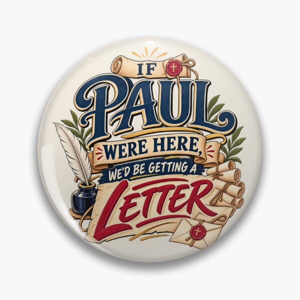 Item preview, If Paul Were Here We'd Be Getting a Letter Christian Faith Humor designed and sold by PunchDrop.