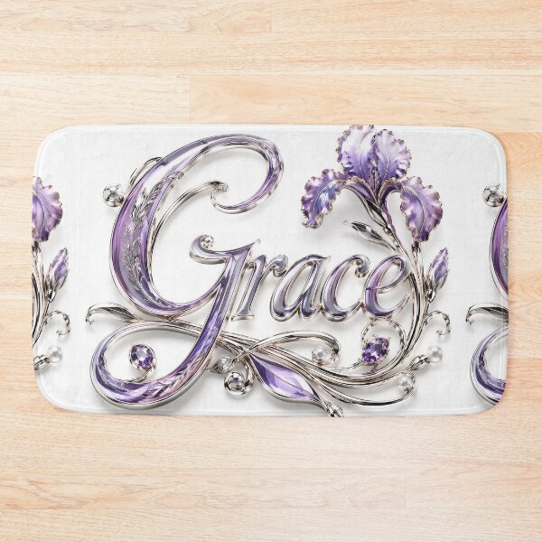 Item preview, Violet 3D Jewelry​ Grace​ Typography​ designed and sold by Adisak-designs.