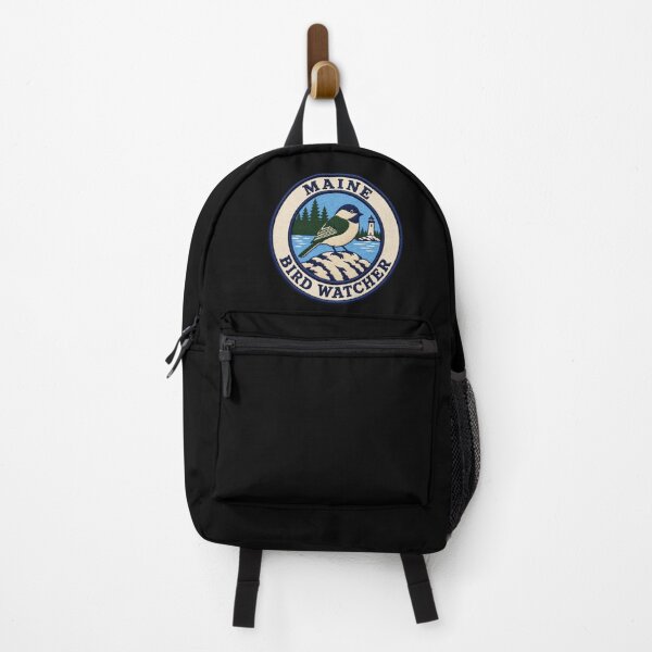 Item preview, Maine Bird Watcher Black-Capped Chickadee Coastal Patch designed and sold by The-Drip-Studio.
