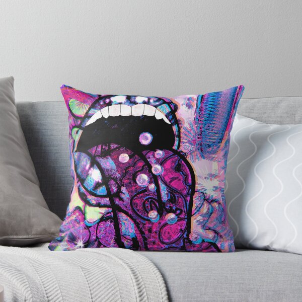 Item preview, Psychedelic Neon Acid Mouth Trippy Abstract Art designed and sold by lungu-anastasia.