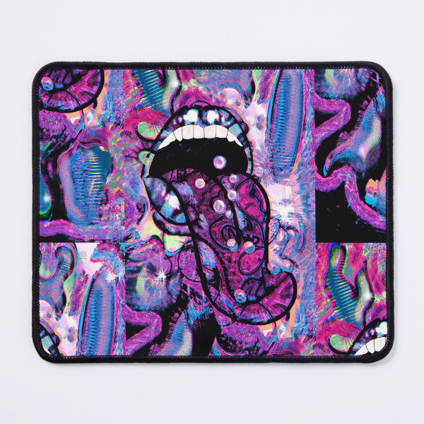 Item preview, Psychedelic Neon Acid Mouth Trippy Abstract Art designed and sold by lungu-anastasia.
