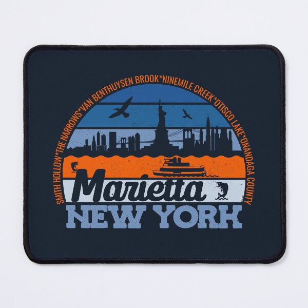 Item preview, Marietta New York Sunset Retro Vintage Local Pride Logo designed and sold by CRHPOD20.