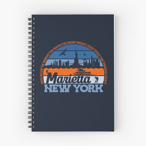 Item preview, Marietta New York Sunset Retro Vintage Local Pride Logo designed and sold by CRHPOD20.