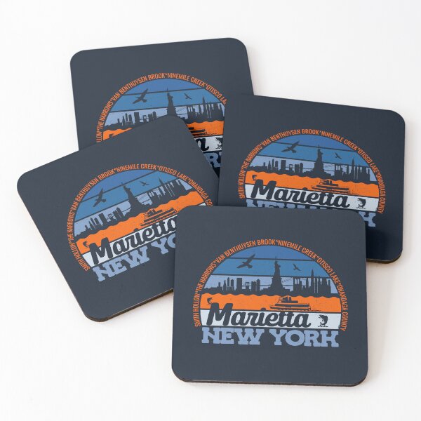 Item preview, Marietta New York Sunset Retro Vintage Local Pride Logo designed and sold by CRHPOD20.