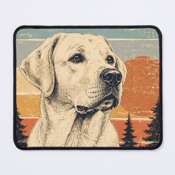 Item preview, Vintage Labrador Sunset Retro Adventure designed and sold by Bartas2026.