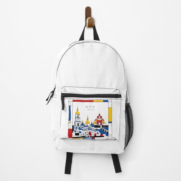 Item preview, Kyiv Mondrian style poster 3D designed and sold by CMYKStudio.