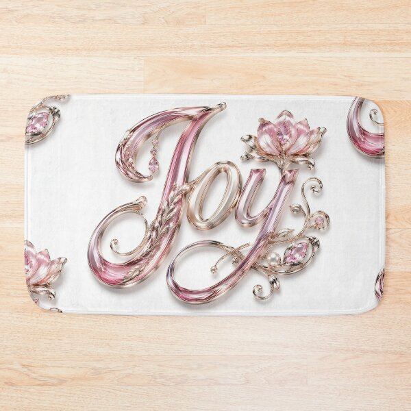 Item preview, Pink 3D Jewelry​ Joy​ Typography​ designed and sold by Adisak-designs.