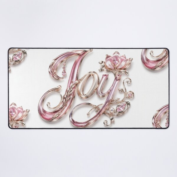 Item preview, Pink 3D Jewelry Joy Typography designed and sold by Adisak-designs.