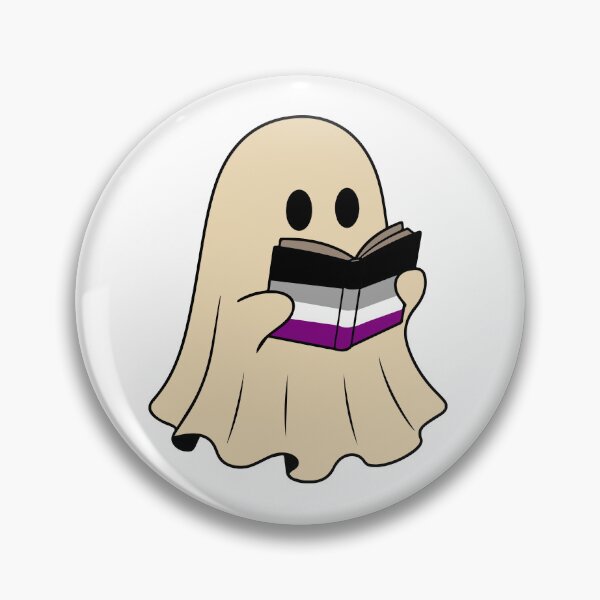 Item preview, Asexual Halloween Ghost Reading Book designed and sold by Cannaxes Studio.