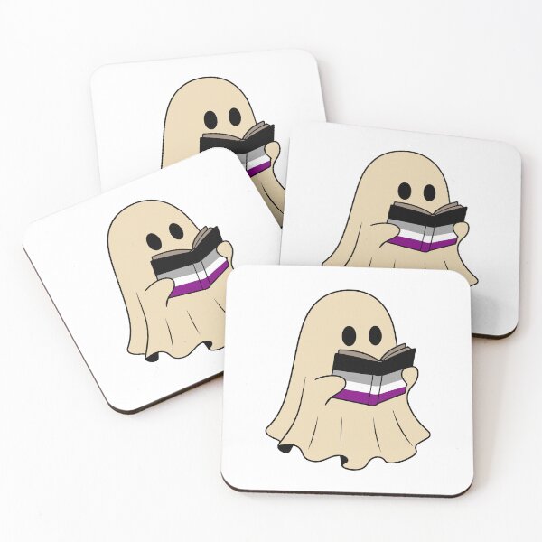Item preview, Asexual Halloween Ghost Reading Book designed and sold by Cannaxes Studio.