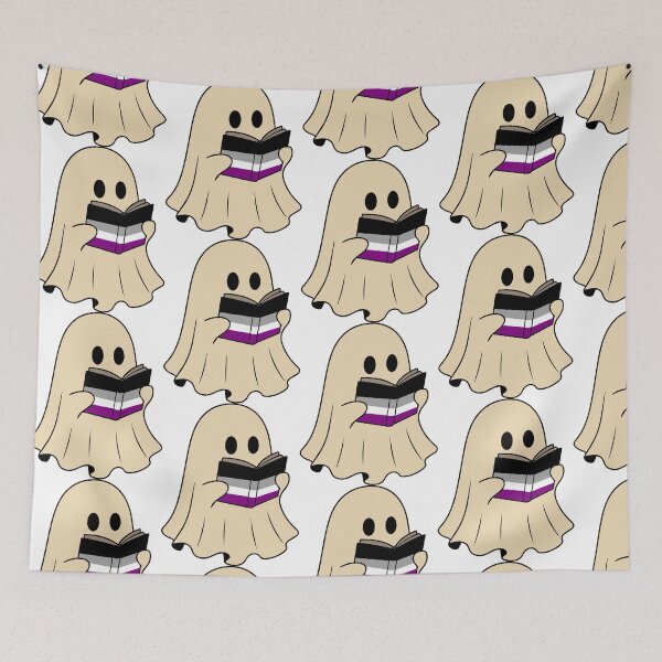 Item preview, Asexual Halloween Ghost Reading Book designed and sold by Cannaxes Studio.