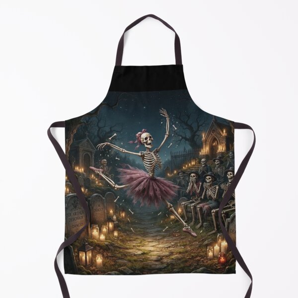 Item preview, Gothic Skeleton Ballerina Halloween Art designed and sold by Dreamy Armine Art.