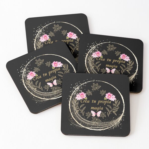 Item preview, Create your own magic - Minimalist gold design with watercolor flowers designed and sold by Diseño que alegran tu día.