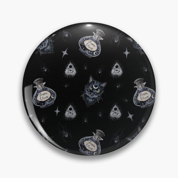 Item preview, Gothic Witchy Black Cat Seamless Pattern    designed and sold by esmavart.