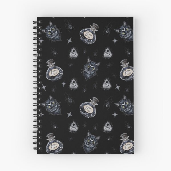 Item preview, Gothic Witchy Black Cat Seamless Pattern    designed and sold by esmavart.