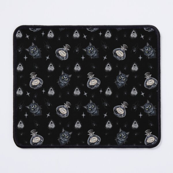 Item preview, Gothic Witchy Black Cat Seamless Pattern designed and sold by esmavart.