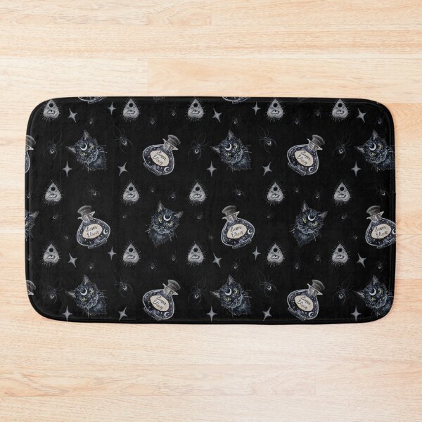 Item preview, Gothic Witchy Black Cat Seamless Pattern    designed and sold by esmavart.