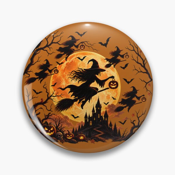 Item preview, Witches Under the Halloween Moon designed and sold by NucciCollective.