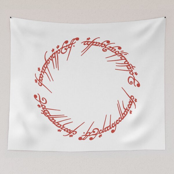 Item preview, One Ring Circular Inscription Lord of the Rings designed and sold by AnimaliaStar.