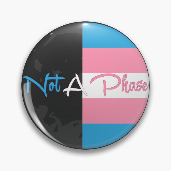 Item preview, Not A Phase Trans Pride Flag Circle Graphic designed and sold by EchoPrint Co..