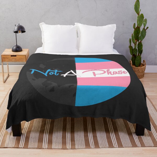 Item preview, Not A Phase Trans Pride Flag Circle Graphic designed and sold by EchoPrint Co..