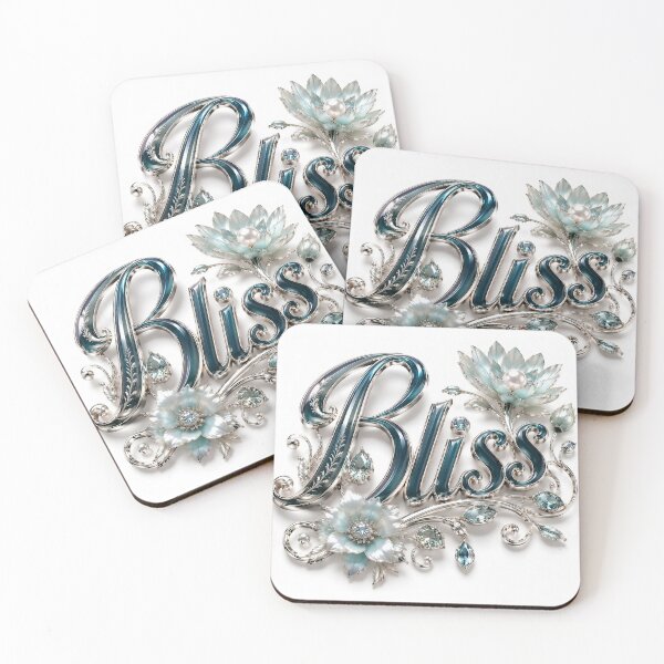 Item preview, 3D Jewelry​ Bliss Typography​ designed and sold by Adisak-designs.