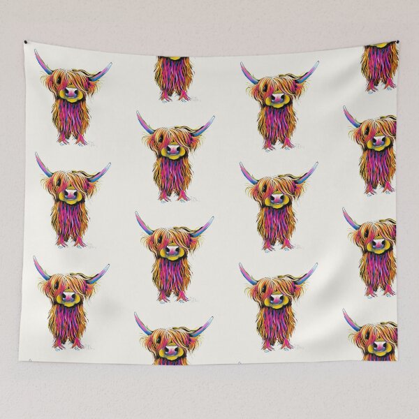Item preview, HiGHLaND CoW PRiNT SCoTTiSH ' ONioN  ' BY SHiRLeY MacARTHuR designed and sold by Shirley MacArthur Art.
