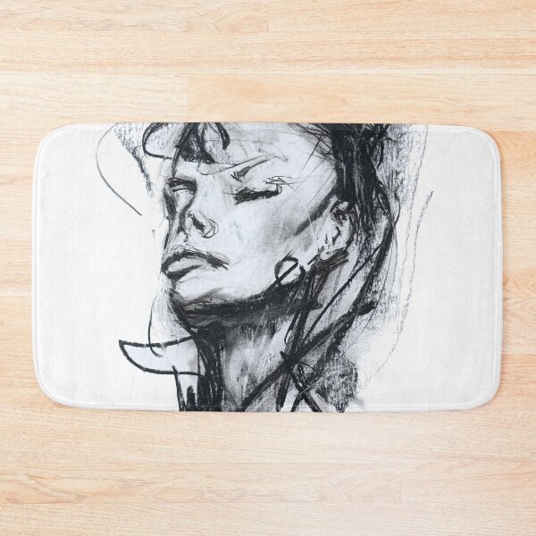 Item preview,  Silent Resolve – Expressive Charcoal Portrait designed and sold by Biangretta.