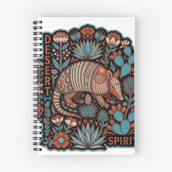 Item preview, Desert Spirit – Southwestern Armadillo Boho Folk Art Illustration designed and sold by NeonSketch Lab.