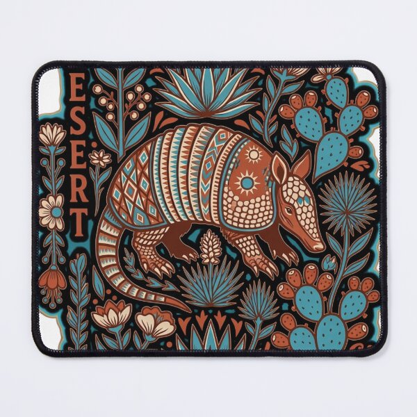 Item preview, Desert Spirit – Southwestern Armadillo Boho Folk Art Illustration designed and sold by NeonSketch Lab.