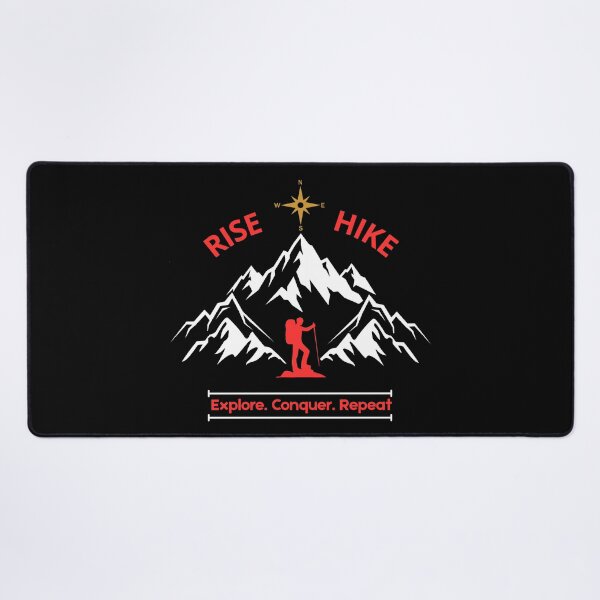 Item preview, Rise And Hike Mountain Compass Emblem designed and sold by SteCreator.