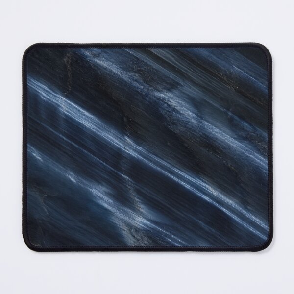 Item preview, Hawk Eye Quartz Gemstone Texture in Midnight Navy Blue and Black with Silky Fibrous Bands, Dark Mineral Pattern and Moody Natural Stone Aesthetic designed and sold by SurfaceCraft Studio.