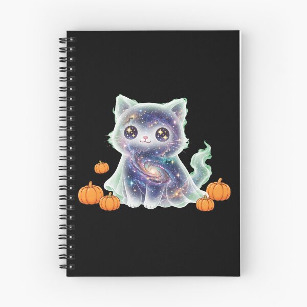 Item preview, Ghost Galaxy Cat - Cute Spooky Transparent Ghost Kitten - Halloween Boo Cat designed and sold by PrettyCrypt.