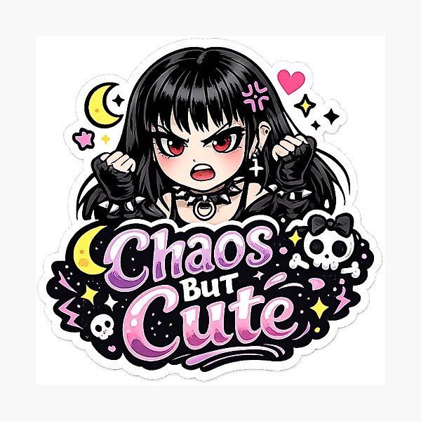 Item preview, Chaos But Cute Goth Girl designed and sold by AnnekeJordaan.