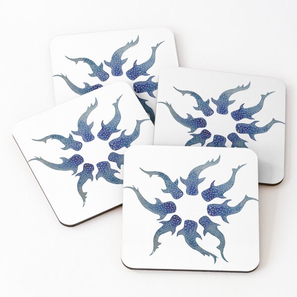 Item preview, Whale Sharks Meeting Watercolor  designed and sold by KakiDimock.