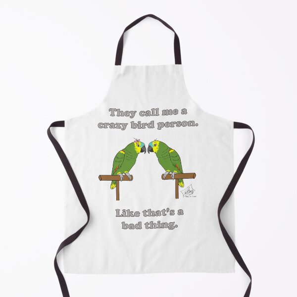 Item preview, Crazy Bird Person Blue-Fronted Amazons designed and sold by Laughing Parrot Studio.