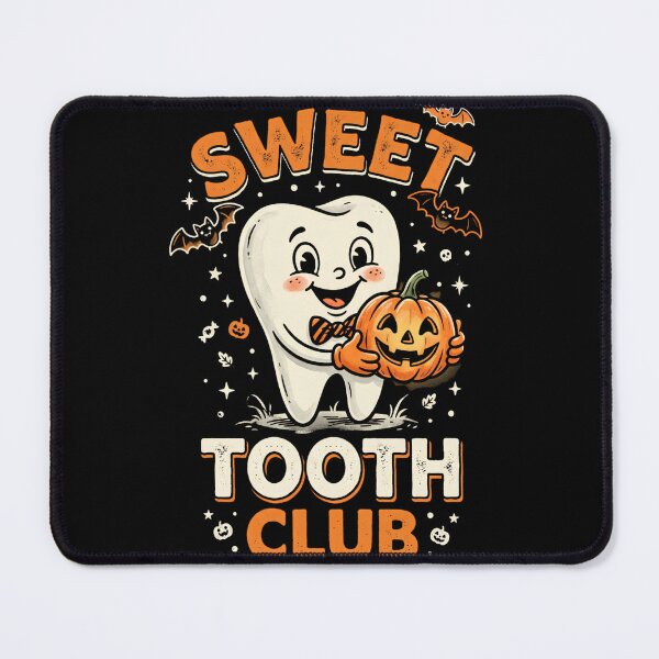 Item preview, Sweet Tooth Club - Retro Halloween Dental Pun Design designed and sold by w66aboo.