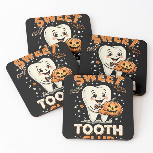 Item preview, Sweet Tooth Club - Retro Halloween Dental Pun Design designed and sold by w66aboo.