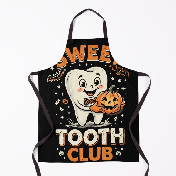 Item preview, Sweet Tooth Club - Retro Halloween Dental Pun Design designed and sold by w66aboo.