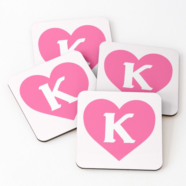 Item preview, Alphabet Letter K Pink Heart designed and sold by Jeallan Designs.