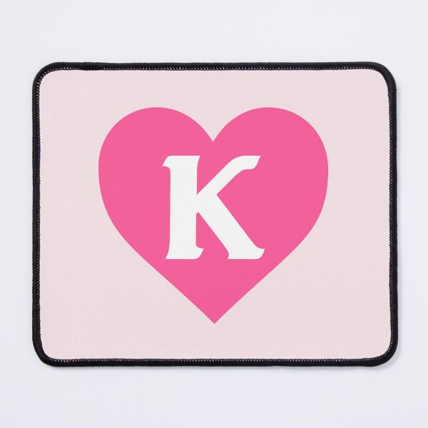 Item preview, Alphabet Letter K Pink Heart designed and sold by Jeallan Designs.