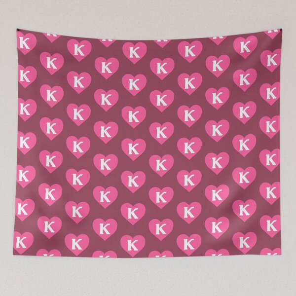 Item preview, Alphabet Letter K Pink Heart designed and sold by Jeallan Designs.