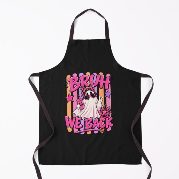 Item preview, Bruh We Back Coquette Halloween Ghost - Pink Spooky Girl Design designed and sold by Lozarux.