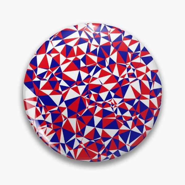 Item preview, France Red, White & Blue Triangular Mosaic Pattern Design designed and sold by DymondDesigns.