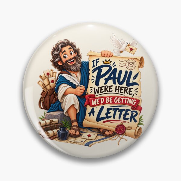 Item preview, If Paul Were Here We'd Be Getting a Letter Christian Bible Humor designed and sold by PunchDrop.