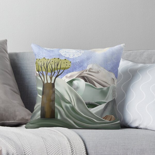 Item preview, Surreal fabric landscape with tree designed and sold by Agnisherl.