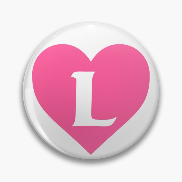 Item preview, Alphabet Letter L Pink Heart designed and sold by Jeallan Designs.
