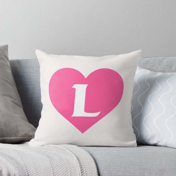 Item preview, Alphabet Letter L Pink Heart designed and sold by Jeallan Designs.