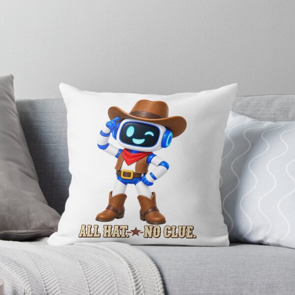 Item preview, Chatty SqueezBot. All Hat. No Clue. designed and sold by BSCI Designs.
